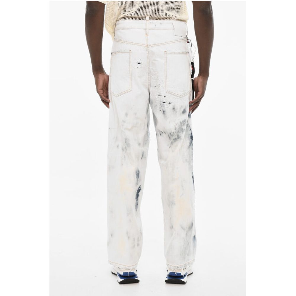 Dsquared² Acid Wash Effect Distressed Jeans