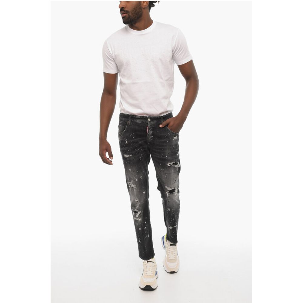 Dsquared² Rhinestone Regular Fit Jeans