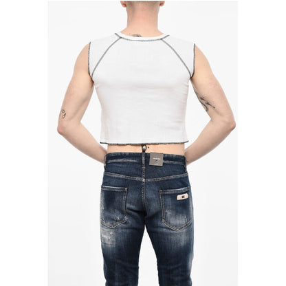 Dsquared² Two-Tone COOL FIT Cropped T-shirt