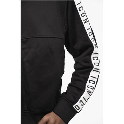 Dsquared² Logoed Bands Mock Neck Sweatshirt