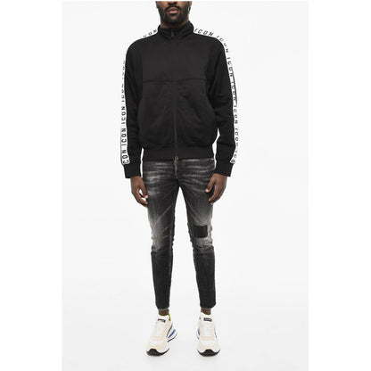 Dsquared² Logoed Bands Mock Neck Sweatshirt