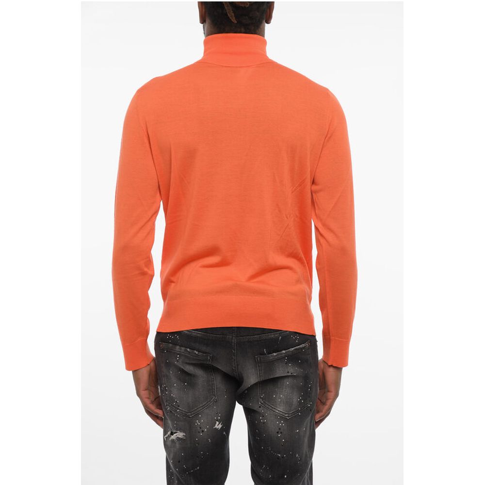 Dsquared² Turleneck Sweater with Ton On Ton Monogram