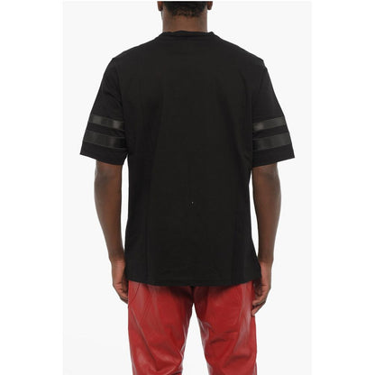Dsquared² Cotton Crew-neck T-shirt with Embossed Ton On Ton Logo