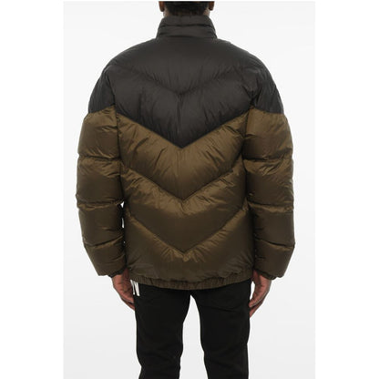 Dsquared² Two-Tone Quilted Jacket with Logo Buttons