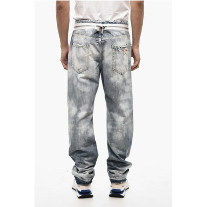 Dsquared² Baggy Fit Regular Waist Distressed Jeans