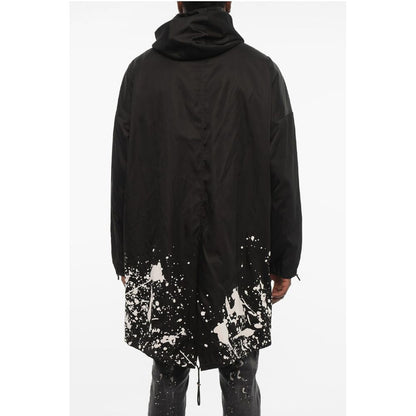 Dsquared² Nylon Maxi Jacket with Hood