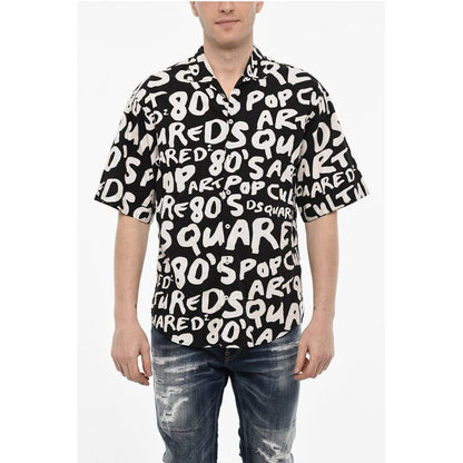 Dsquared² All-Over Logo Cotton Shirt