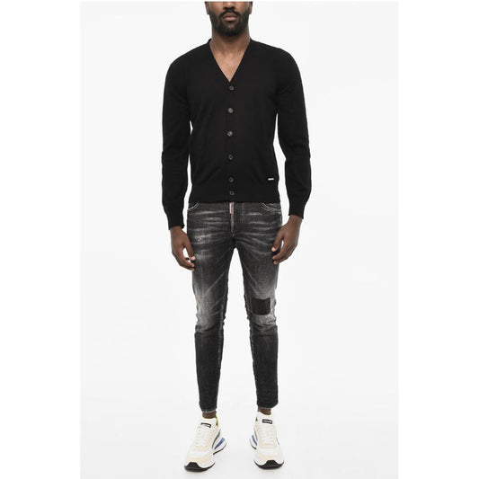 Dsquared² Double Pockets V-neck Cardigan