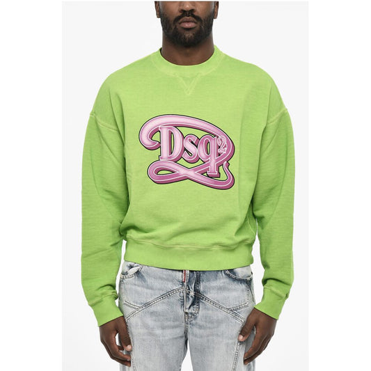Dsquared² Crew-neck Sweatshirt with Frontal Monogram