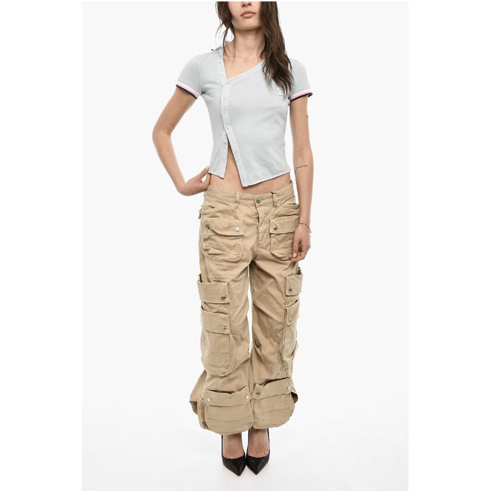 Dsquared² Cropped Asimmetrical Cut Polo