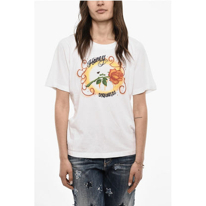 Dsquared² Printed Cotton Crew-neck T-shirt