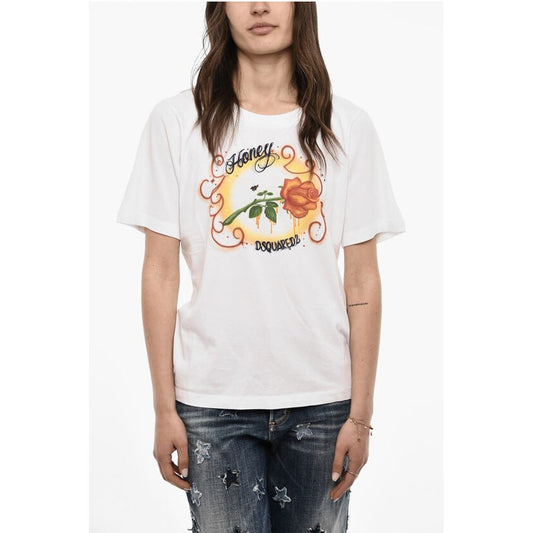 Dsquared² Printed Cotton Crew-neck T-shirt