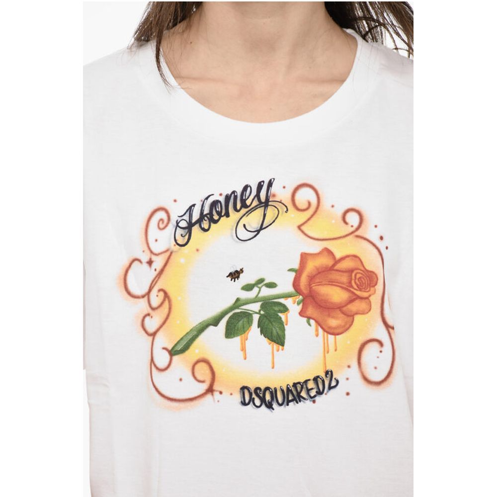 Dsquared² Printed Cotton Crew-neck T-shirt