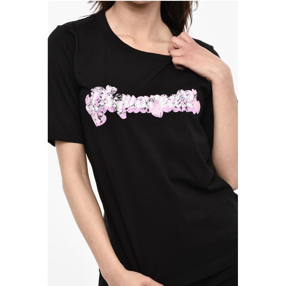 Dsquared² Short Sleeved T-shirt With Vintage Effect Print