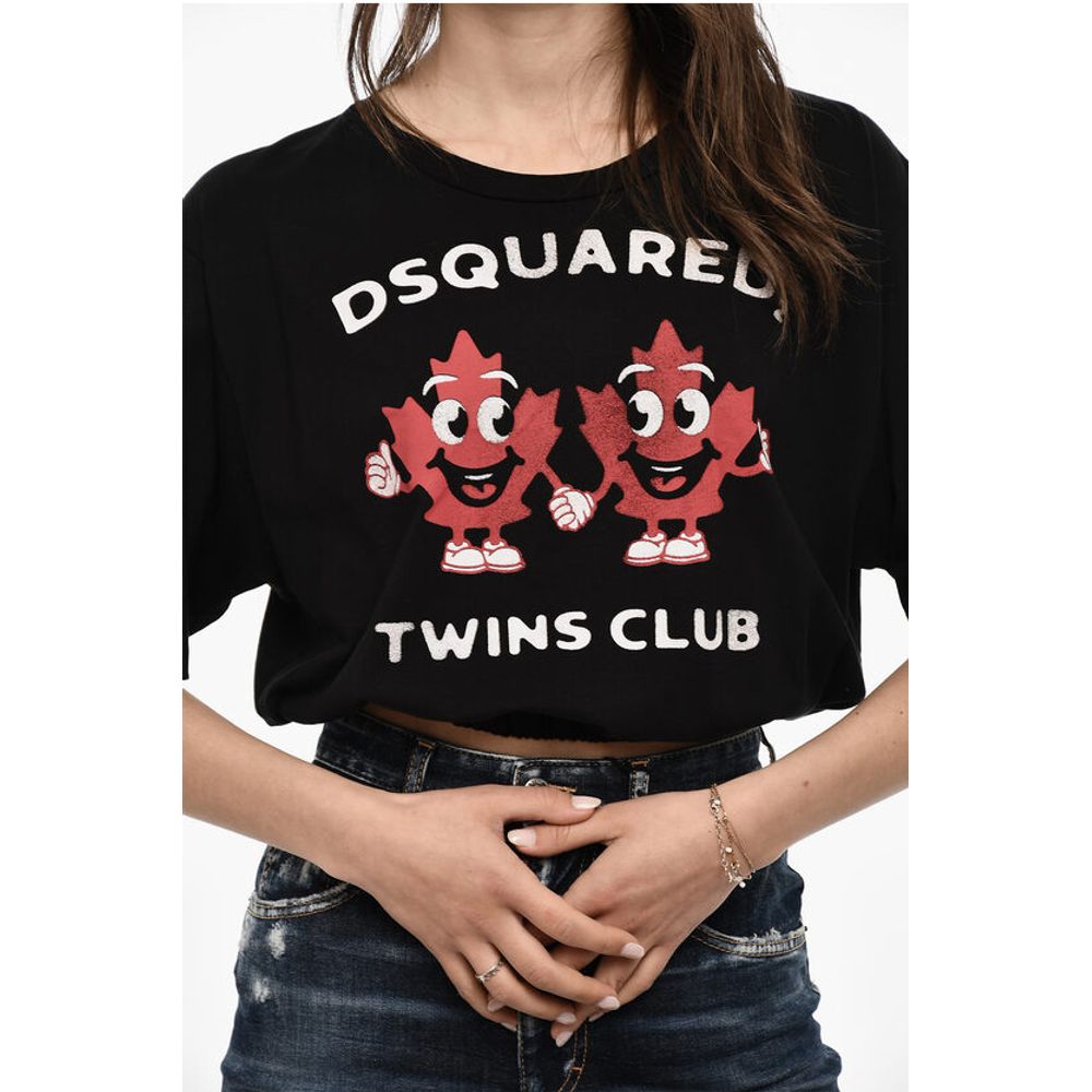 Dsquared² Cropped Crew-neck T-shirt