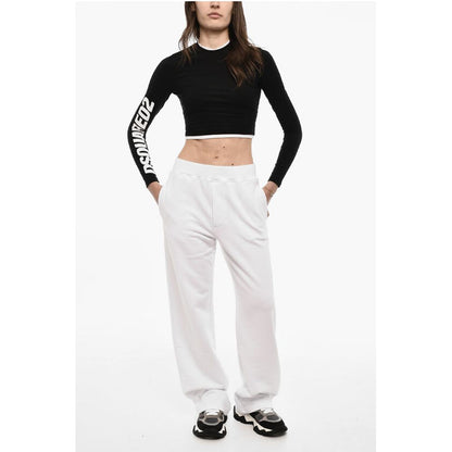 Dsquared² High-Waisted Brushed Cotton Joggers