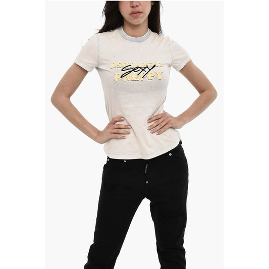 Dsquared² Printed PREPPY T-shirt Delave effect