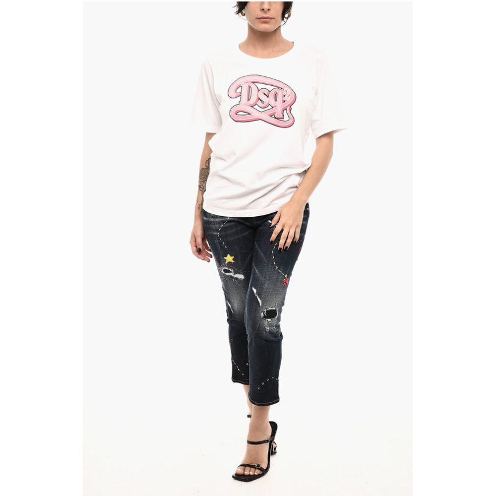 Dsquared² Cotton Crew-neck T-shirt with Monogram
