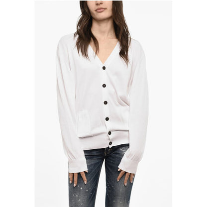 Dsquared² Lightweight Cotton Cardigan with Double Breast Pockets