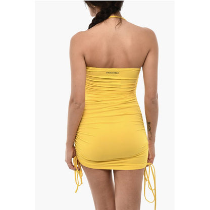 Dsquared² Draped Strapless Mini Beah Cover Up