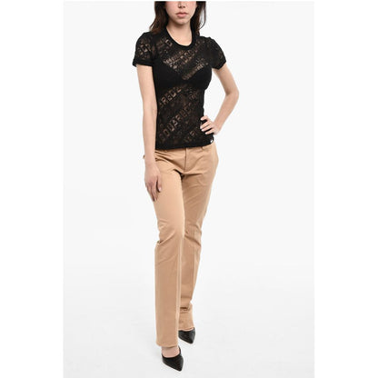 Dsquared² All-Over Logo Openwork Top