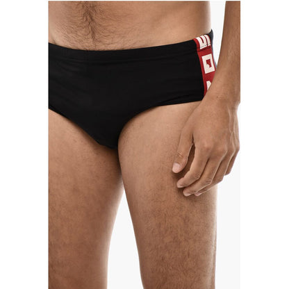 Dsquared² Slip Swimshorts With Logoed Contrasting Bands