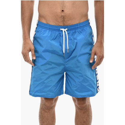 Dsquared² Boxer Swimsuit With Logoed Contrasting Bands