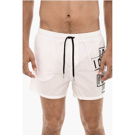 Dsquared² Logo Print MIDI Swimshorts