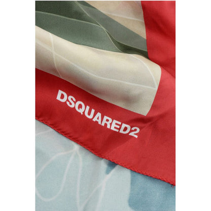 Dsquared² Patterned Silk Foulard