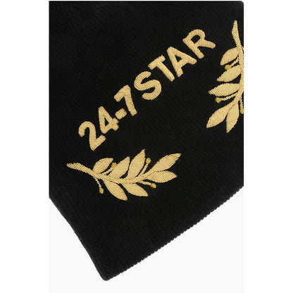 Dsquared² Wool 24-7 STAR Beanie with Contrasting Detail