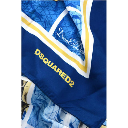 Dsquared² Banana Printed Silk Foulard