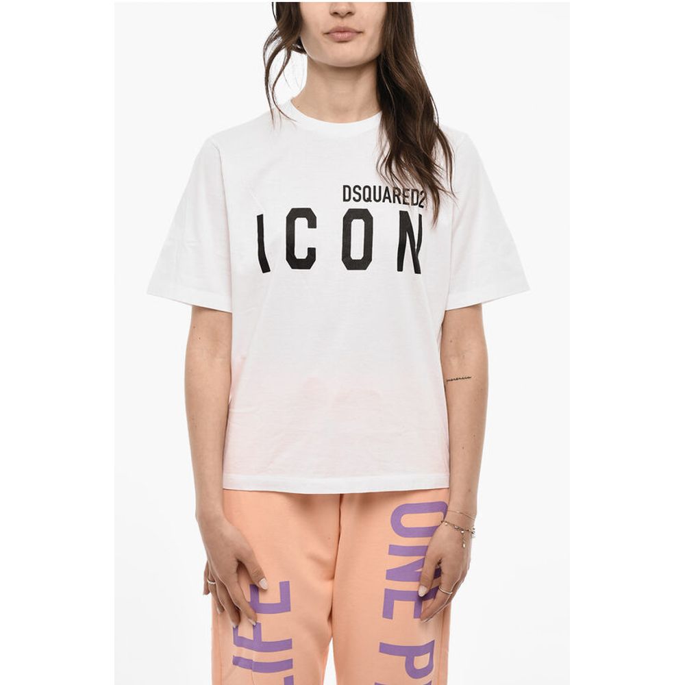 Dsquared² Cotton ICON Crew-neck T-shirt with Print
