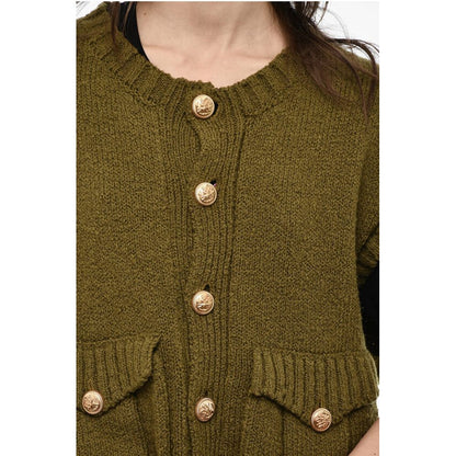 Dsquared² Sleeveless Crew-neck Sweater with Golden-Effect