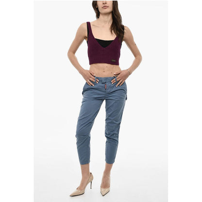 Dsquared² Wool Knit Cropped Top