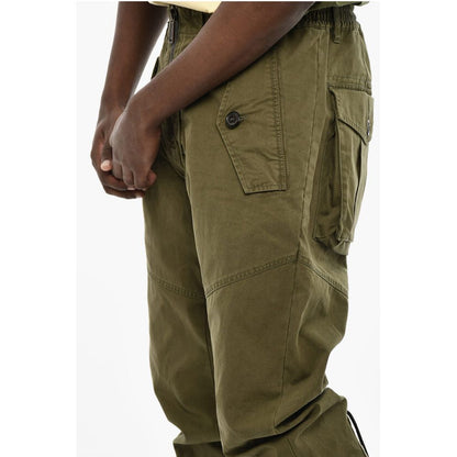 Dsquared² Cotton Twill Cargo Pants with Zip Frontal