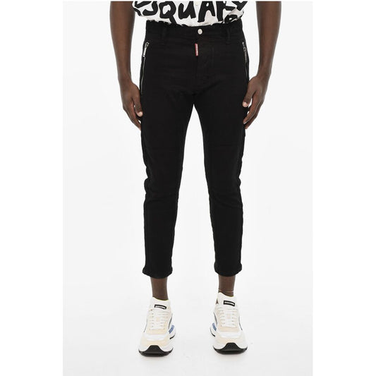 Dsquared² BLACK BULL Dark Wash Jeans with Zip