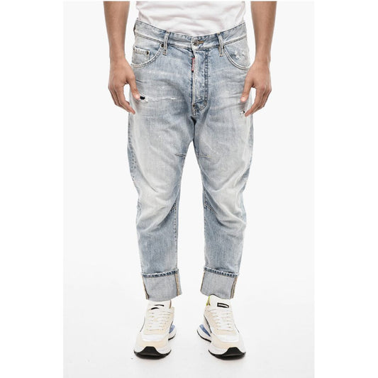 Dsquared² Distressed Effect Baggy Jeans 17 cm