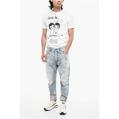 Dsquared² Distressed Effect Baggy Jeans 17 cm