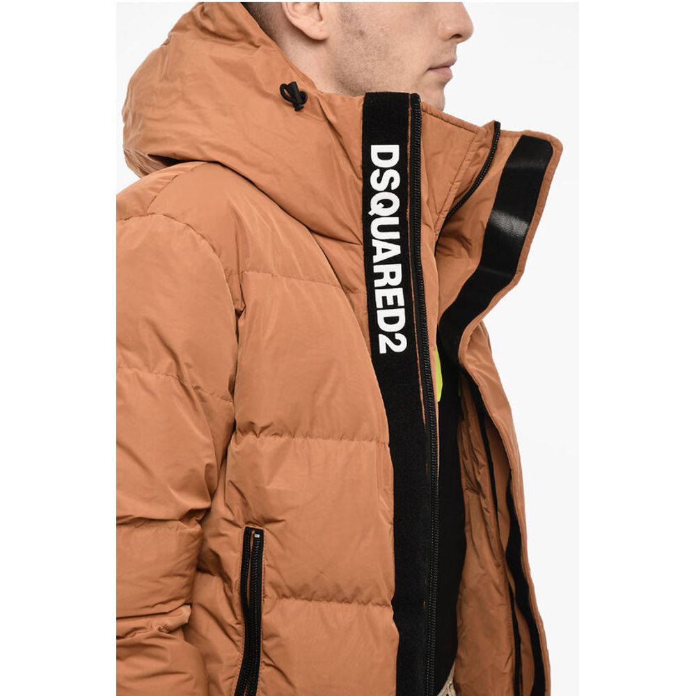 Dsquared² Quilted Hooded Duck Down
