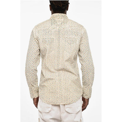 Dsquared² Floral-Motif Courduroy Shirt