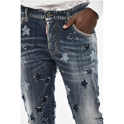 Dsquared² All-Over Patches Delave' SKATER Jeans