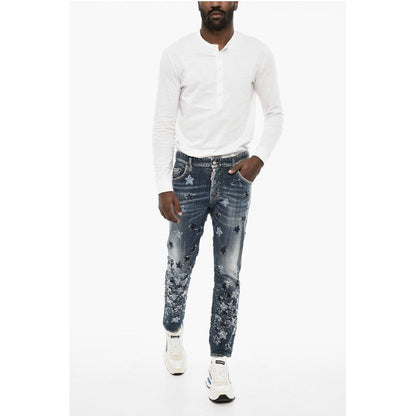 Dsquared² All-Over Patches Delave' SKATER Jeans