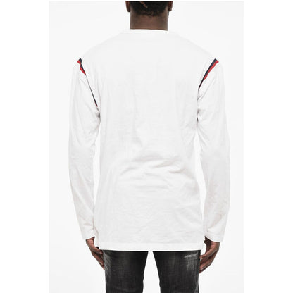 Dsquared² Long Sleeve Printed Crew Neck T-shirt