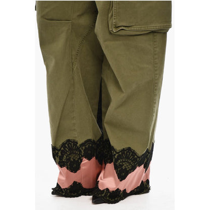 Dsquared² High-Waisted Cargo Pants With Satin Hem