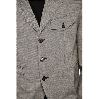 Dsquared² houndstooth virgin wool side vents 3-button blazer