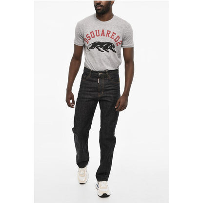 Dsquared² Regular Fit Jeans with Back Maxi Embroidery