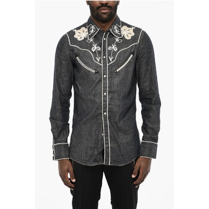 Dsquared² Rhinestone Denim Shirt