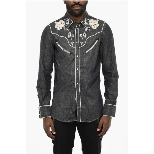 Dsquared² Rhinestone Denim Shirt