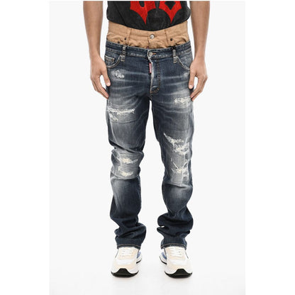 Dsquared² Double Fabric Distressed Jeans