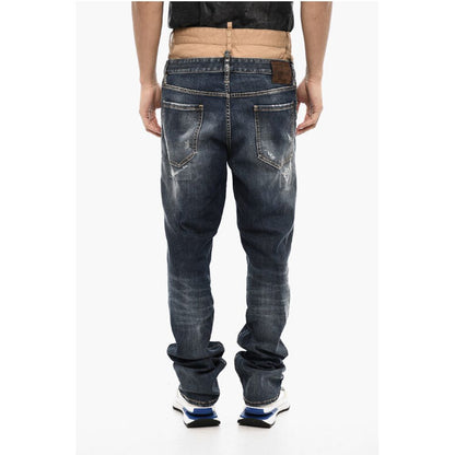 Dsquared² Double Fabric Distressed Jeans
